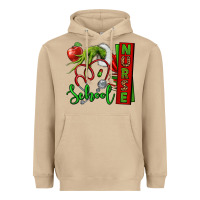 Mushroom Christmas Character Nurse Heavyweight Hoodie - NancyCooperArtShop