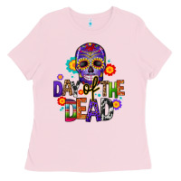 Bubblegum Pink day of the dead mexico Ladies Tee - CTS Tumbler Store