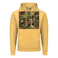 Vintage Mustard camouflage  leopard Vintage Hoodie - BarkalooDesign