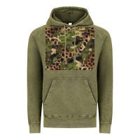 Vintage Olive camouflage  leopard Vintage Hoodie - BarkalooDesign