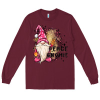 Burgundy peace gnomie Long Sleeve Tee - MaliasSmallBusiness