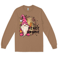 Toasted Coconut peace gnomie Long Sleeve Tee - MaliasSmallBusiness