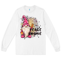 White peace gnomie Long Sleeve Tee - MaliasSmallBusiness