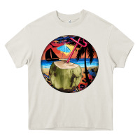 Cream coconut drink colorful leopard Heavy Core Tee - BarkalooDesign