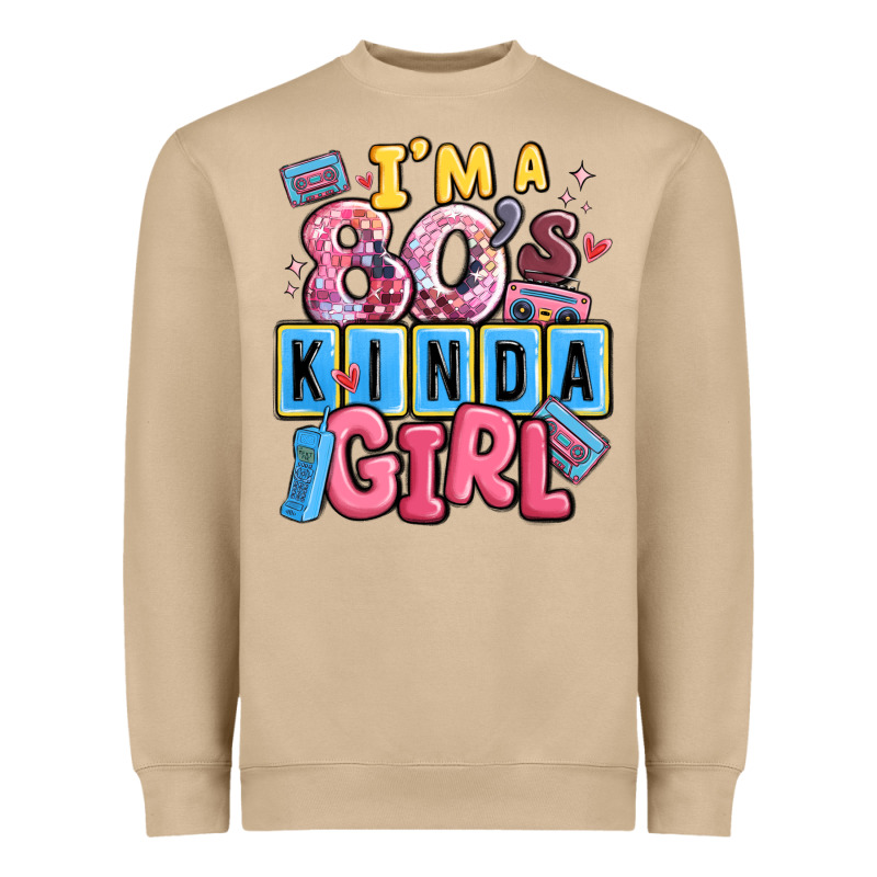 I'm A 80's Kinda Girl Heavyweight Sweatshirt by MaliasSmallBusiness | Teevron
