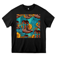 Black western boots seamless pattern Heavy Core Tee - HRA Design Shop