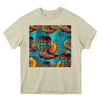 Mossy western boots seamless pattern Heavy Core Tee - HRA Design Shop