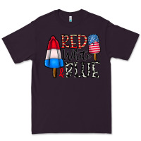 Plum red white blue Premium Tee - CowhideDigitalArt