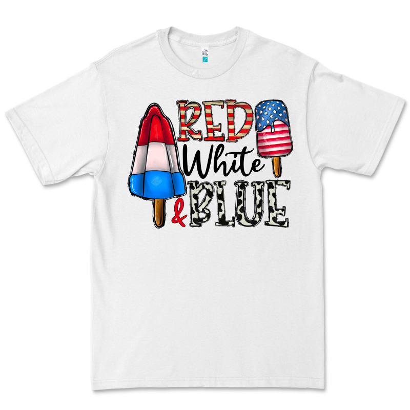 Red White Blue Premium Tee by CowhideDigitalArt | Teevron