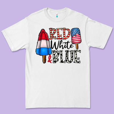 Red White Blue Premium Tee Designed By Cowhidedigitalart