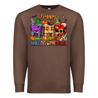 Chestnut Happy Hallothanksmas teeth Premium Sweatshirt - texasbilliewilder