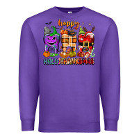Purple Happy Hallothanksmas teeth Premium Sweatshirt - texasbilliewilder