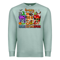 Happy Hallothanksmas Teeth Premium Sweatshirt | Teevron