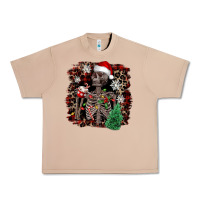 Burro Skeleton with coffee cup Christmas Urban Heavy Tee - NancyCooperArtShop
