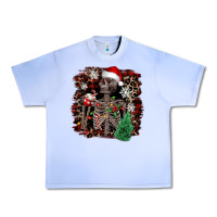 Grape Ice Skeleton with coffee cup Christmas Urban Heavy Tee - NancyCooperArtShop