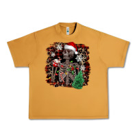 Peanut Butter Skeleton with coffee cup Christmas Urban Heavy Tee - NancyCooperArtShop