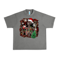 Tornado Skeleton with coffee cup Christmas Urban Heavy Tee - NancyCooperArtShop