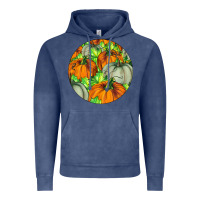 Vintage Denim Fall Rounded Vintage Hoodie - LillyAllenDesigns