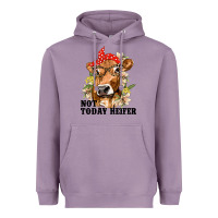 Lavender Cute Heifer Heavyweight Hoodie - texasbilliewilder