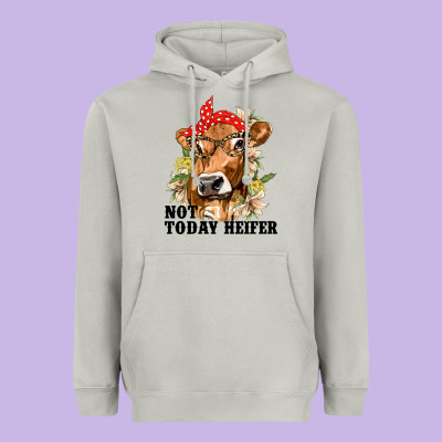 Cute Heifer Heavyweight Hoodie Designed By Texasbilliewilder