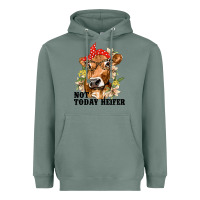 Sage Cute Heifer Heavyweight Hoodie - texasbilliewilder