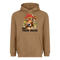 Toasted Coconut Cute Heifer Heavyweight Hoodie - texasbilliewilder