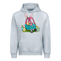 Heather Grey Easter toddler car Urban Hoodie - OliviaCreatesArt
