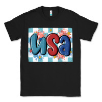 Black usa retro Classic Tee - MaliasSmallBusiness