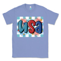 Colony Blue usa retro Classic Tee - MaliasSmallBusiness