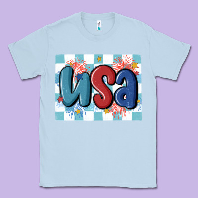 Usa Retro Classic Tee Designed By Maliassmallbusiness