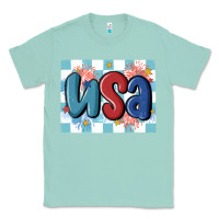 Seafoam usa retro Classic Tee - MaliasSmallBusiness