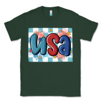 Sports Green usa retro Classic Tee - MaliasSmallBusiness