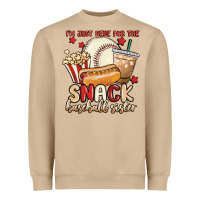 Mushroom i'm just here for the snack baseball sister Heavyweight Sweatshirt - MaliasSmallBusiness