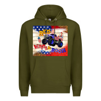 Army Green red white & boom Premium Hoodie - TumblerDesignByShophia