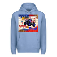 Colony Blue red white & boom Premium Hoodie - TumblerDesignByShophia