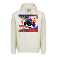 Oatmeal Heather red white & boom Premium Hoodie - TumblerDesignByShophia