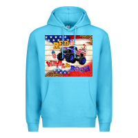 Ocean Blue red white & boom Premium Hoodie - TumblerDesignByShophia