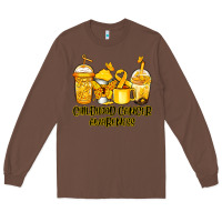 Chestnut Childhood Cancer Awareness coffee cups Long Sleeve Tee - NancyCooperArtShop