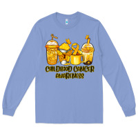 Colony Blue Childhood Cancer Awareness coffee cups Long Sleeve Tee - NancyCooperArtShop