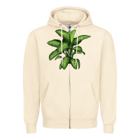 Sandshell Dumb Cane Zipper Hoodie - LillyAllenDesigns