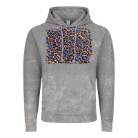 Cloud Rock leopard with navy blue glitter Vintage Hoodie - Artiststas