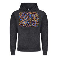 Vintage Black leopard with navy blue glitter Vintage Hoodie - Artiststas