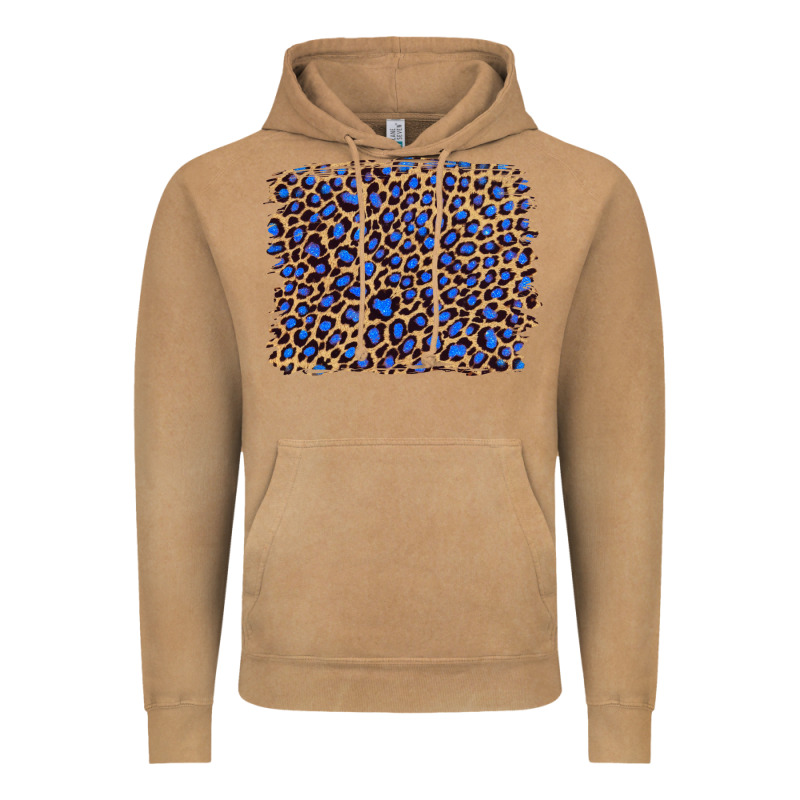 Leopard With Navy Blue Glitter Vintage Hoodie by Artiststas | Teevron