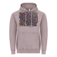 Vintage Zinc leopard with navy blue glitter Vintage Hoodie - Artiststas