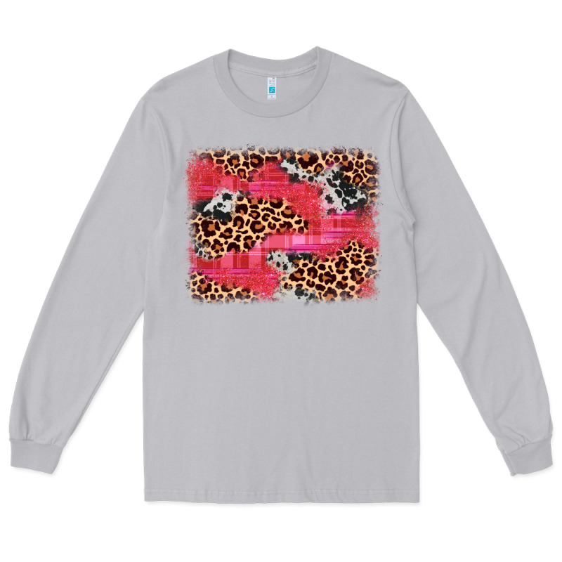 Valentine's Day Cowhide Leopard Background Long Sleeve Tee by JahusDesignShop | Teevron