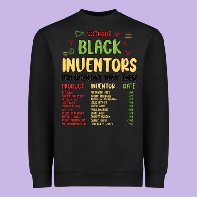 Black Inventors Black History Heavyweight Sweatshirt Designed By Maliassmallbusiness