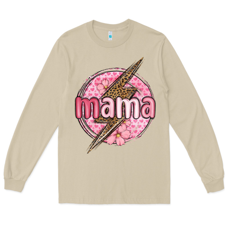 Mama Lightning Bolt Valentine S Day Long Sleeve Tee by MaliasSmallBusiness | Teevron