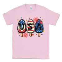 Bubblegum Pink usa popsicles Classic Tee - MaliasSmallBusiness