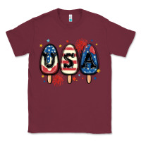 Burgundy usa popsicles Classic Tee - MaliasSmallBusiness