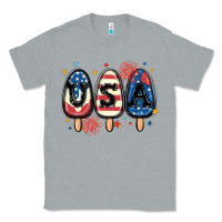 Heather Grey usa popsicles Classic Tee - MaliasSmallBusiness